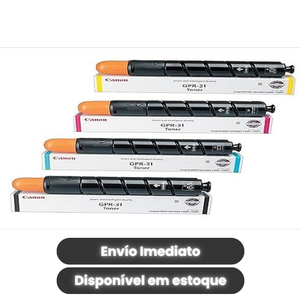 Kit Toner Canon GPR-31 Original CMYK | OEM Original Canon | Compatível imageRUNNER ADVANCE C5030 C5035 C5235 C5240