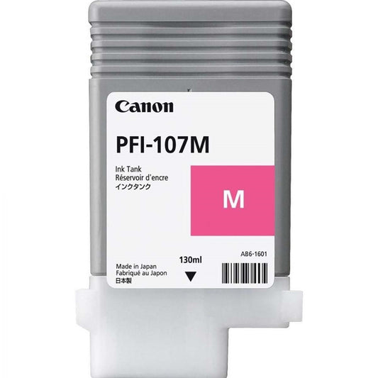 Tinta Canon PFI-107M Magenta Original 130ml (6707B001AA) para Plotter imagePROGRAF iPF670, iPF770 e iPF780