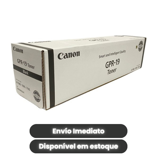 Toner Canon GPR-19 Original Preto | OEM 0387B003AA | Compatível imageRUNNER 7086 7095 7105