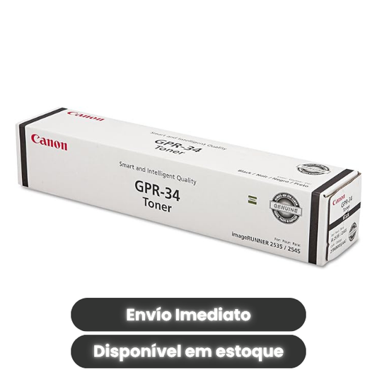 Toner Canon GPR-34 ORIGINAL Preto | OEM 2786B003AA | Compatível imageRUNNER 2535 2535i 2545 2545i