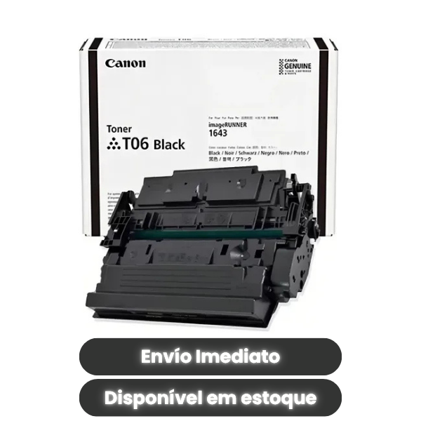 Toner Canon T06 / T106 Original Preto | Alto Rendimento | Compatível imageRUNNER 1643iF 1643