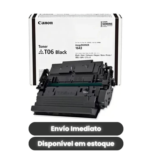 Toner Canon T06 / T106 Original Preto | Alto Rendimento | Compatível imageRUNNER 1643iF 1643