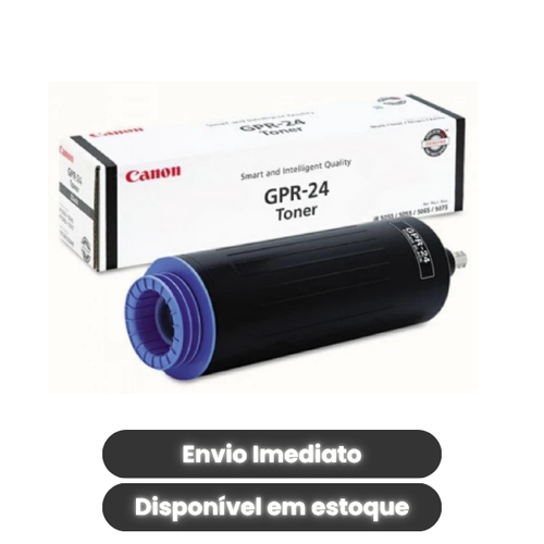 Toner Canon GPR-24 Original Preto (1872B003AA) | Compatível com imageRUNNER 5050 / 5065 / 5075 | Rendimento de 45.000 Páginas