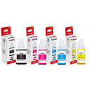 Kit Tinta Canon GI-190 Original CMYK para Impressoras Pixma G3100, G3110, G4100 e G2100 – 4 Garrafas (Preto, Ciano, Magenta e Amarelo)