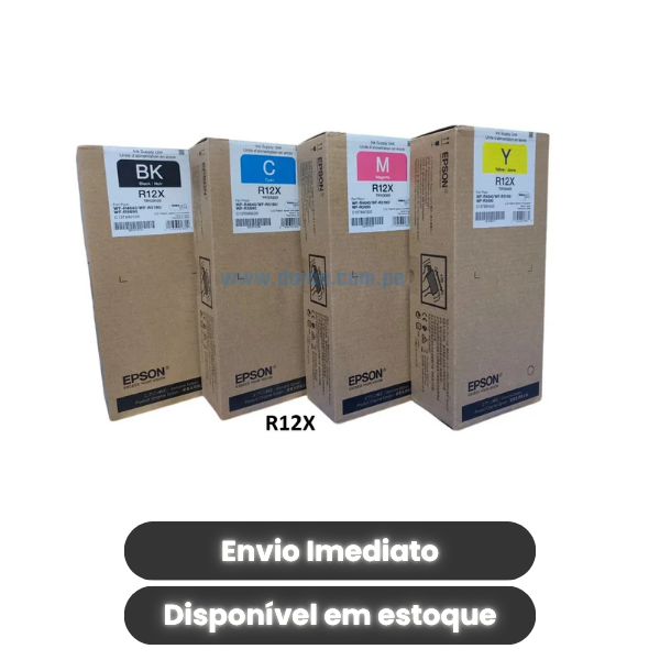 Kit Tinta Original Epson WF-R5690 R12X (CMYK)