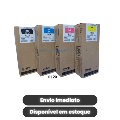 Kit Tinta Original Epson WF-R5690 R12X (CMYK)