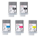 Kit Completo Tintas Canon PFI-102 Original 130ml para Plotter imagePROGRAF iPF500, iPF700 e iPF710 – MBK, BK, C, M e Y