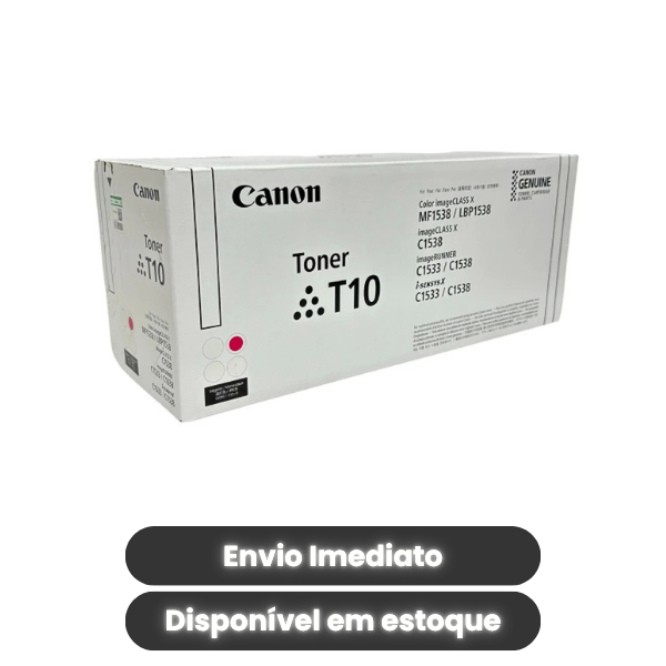 Toner Canon T10 Magenta Original 4564C001AA para imageCLASS X MF1538C e LBP1538C |Magenta| Rendimento até 10.000 Páginas
