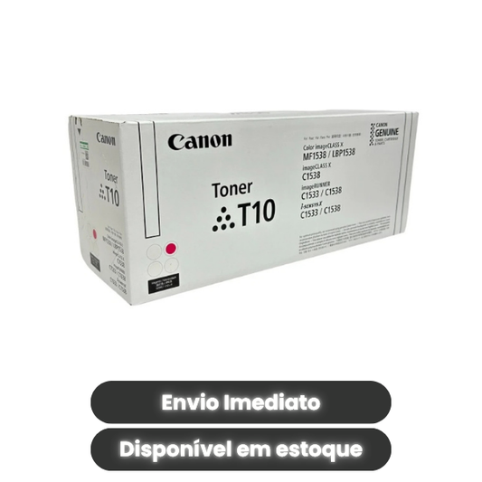 Toner Canon T10 Magenta Original 4564C001AA para imageCLASS X MF1538C e LBP1538C |Magenta| Rendimento até 10.000 Páginas