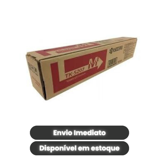 Toner Kyocera TK-5207M Magenta Original 1T02R5BUS0 para TASKalfa 356ci e 358ci – Rendimento de 12.000 Páginas