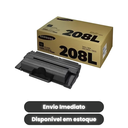 Toner Samsung MLT-D208L Original | Código OEM MLT-D208L / SU986A | Alto Rendimento 10.000 Páginas | Compatível com Samsung SCX-5635FN e SCX-5835FN