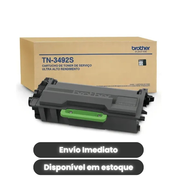 Toner Brother TN-3492 Preto 20.000 Páginas | Compatível HL-L6902DW HL-L6402DW | Alto Rendimento Profissional
