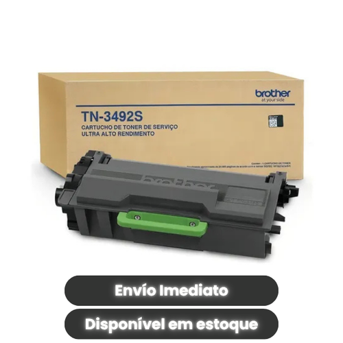Toner Brother TN-3492 Preto 20.000 Páginas | Compatível HL-L6902DW HL-L6402DW | Alto Rendimento Profissional