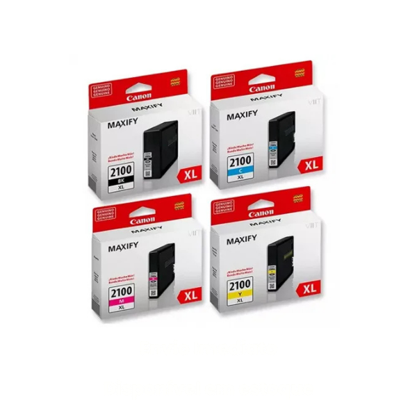 Kit Cartucho Tinta Canon PGI-2100 Original 4 Cores CMYK – iB4010 iB4110 MB5110 MB5310 MB5410