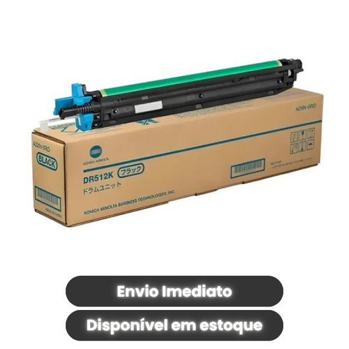 Cilindro Original Konica Minolta DR- 512 BK A2XNORD Bizhub C224 C284 C364 C454 C554