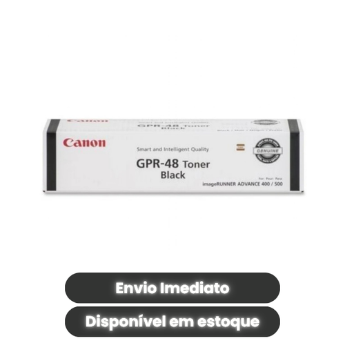 Toner Canon GPR-48 BK Original Preto (2788B003AB) – Alto Rendimento 15.200 Páginas