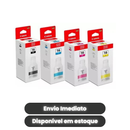 Kit Tinta Canon GI-16 Original CMYK para MAXIFY GX6010 e GX7010 – Refil Completo Preto, Ciano, Magenta e Amarelo