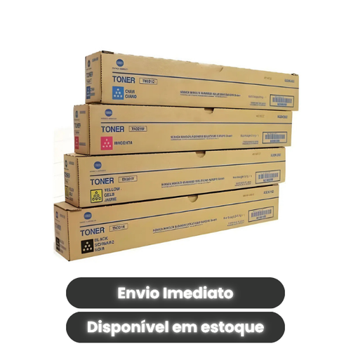Kit Toner Original Konica Minolta TN324 CMYK (TN324K TN324C TN324M TN324Y) para Bizhub C258 C308 C368