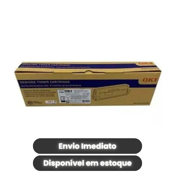 Toner Original OKI / Okidata ES8473 BK Preto – Código 45862827 – Rendimento até 15.000 Páginas