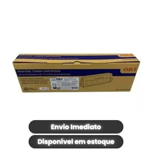 Toner Original OKI / Okidata ES8473 BK Preto – Código 45862827 – Rendimento até 15.000 Páginas